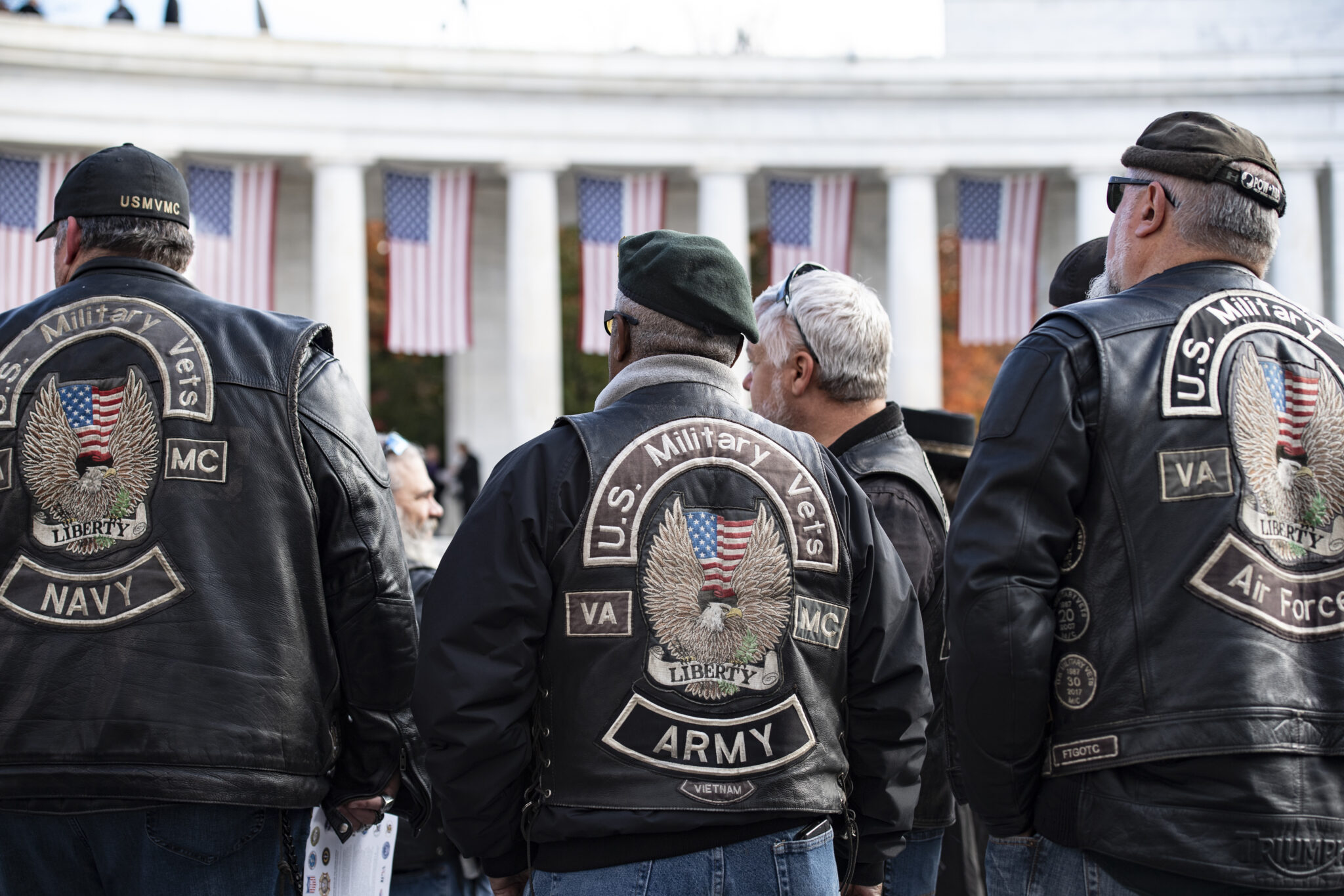 Veterans from the US Army, Navy, and Air Force